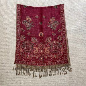 Beautiful Reversible Pashmina Shawl/Wrap in paisley pattern